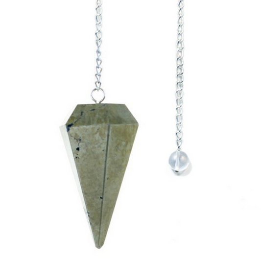 Pyrite Pendulum (Faceted)