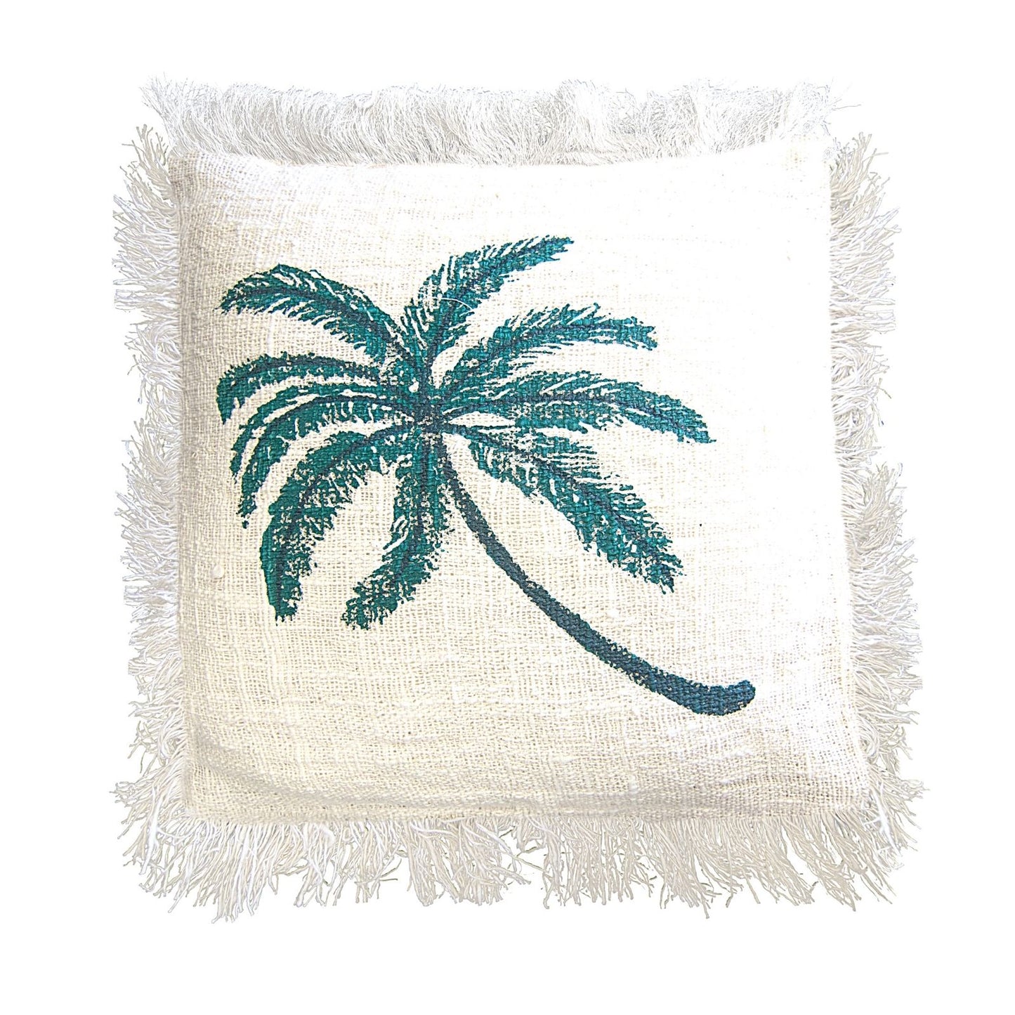 Linen Cushion 60 x 60 Palm Tree