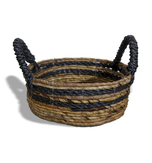 Banana Leaf & Hitam Raffia Basket- Set of 2