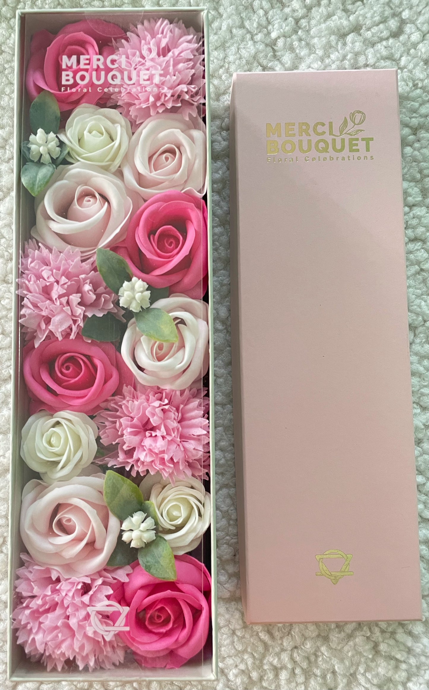 Long Soap Arrangement Box - Baby Blessings - Pinks