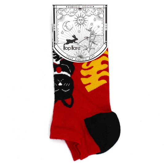 M/L Bamboo Socks Low (41-46) - Lucky Cat