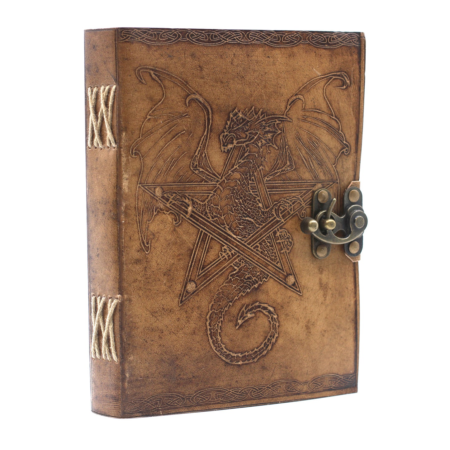 Leather Dragon Notebook (200 Pages)