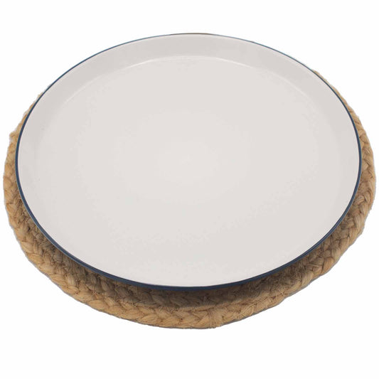 Natural Place Mat - Jute 30cm - Chakra Print