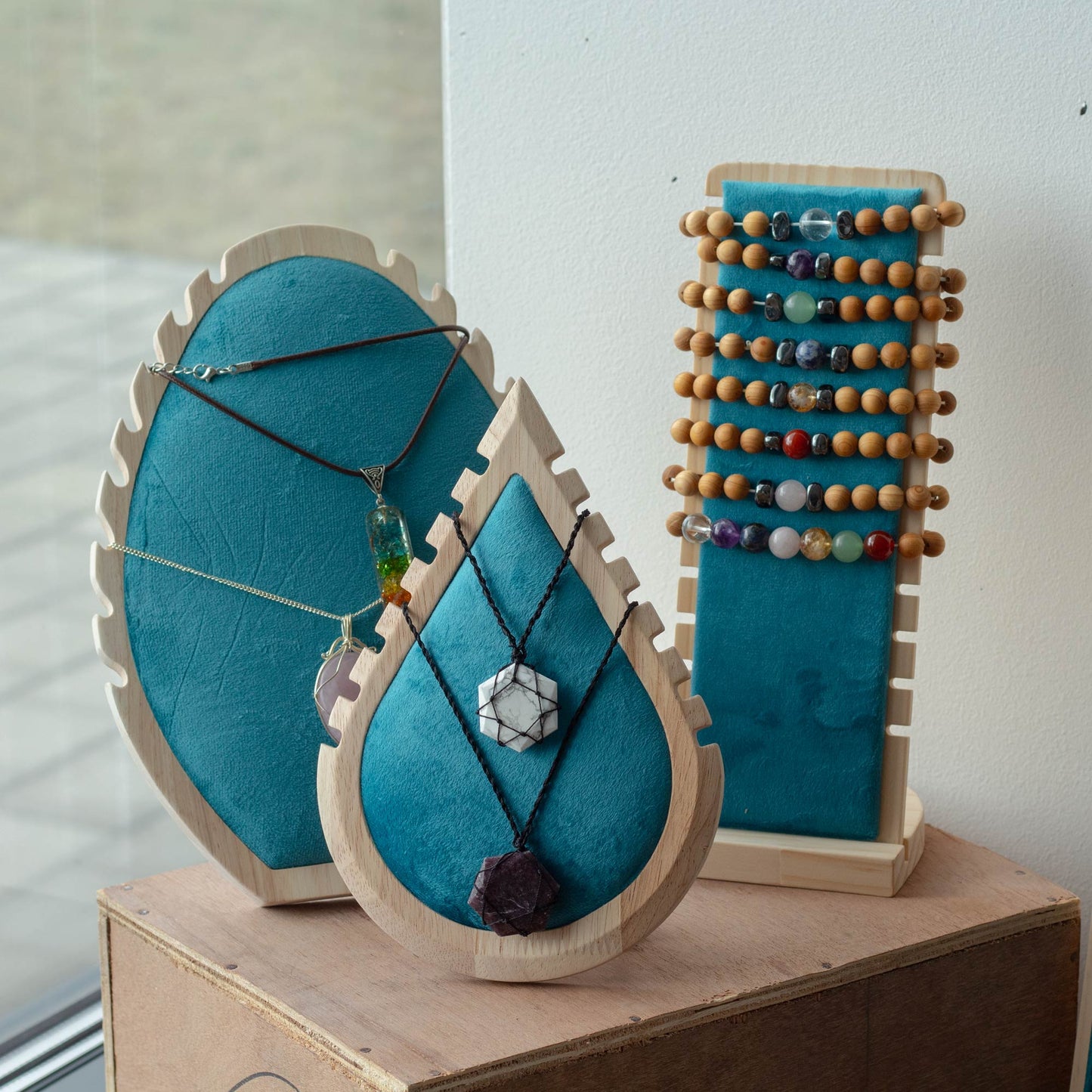 Tall Flat Necklace Display 28x10x10cm