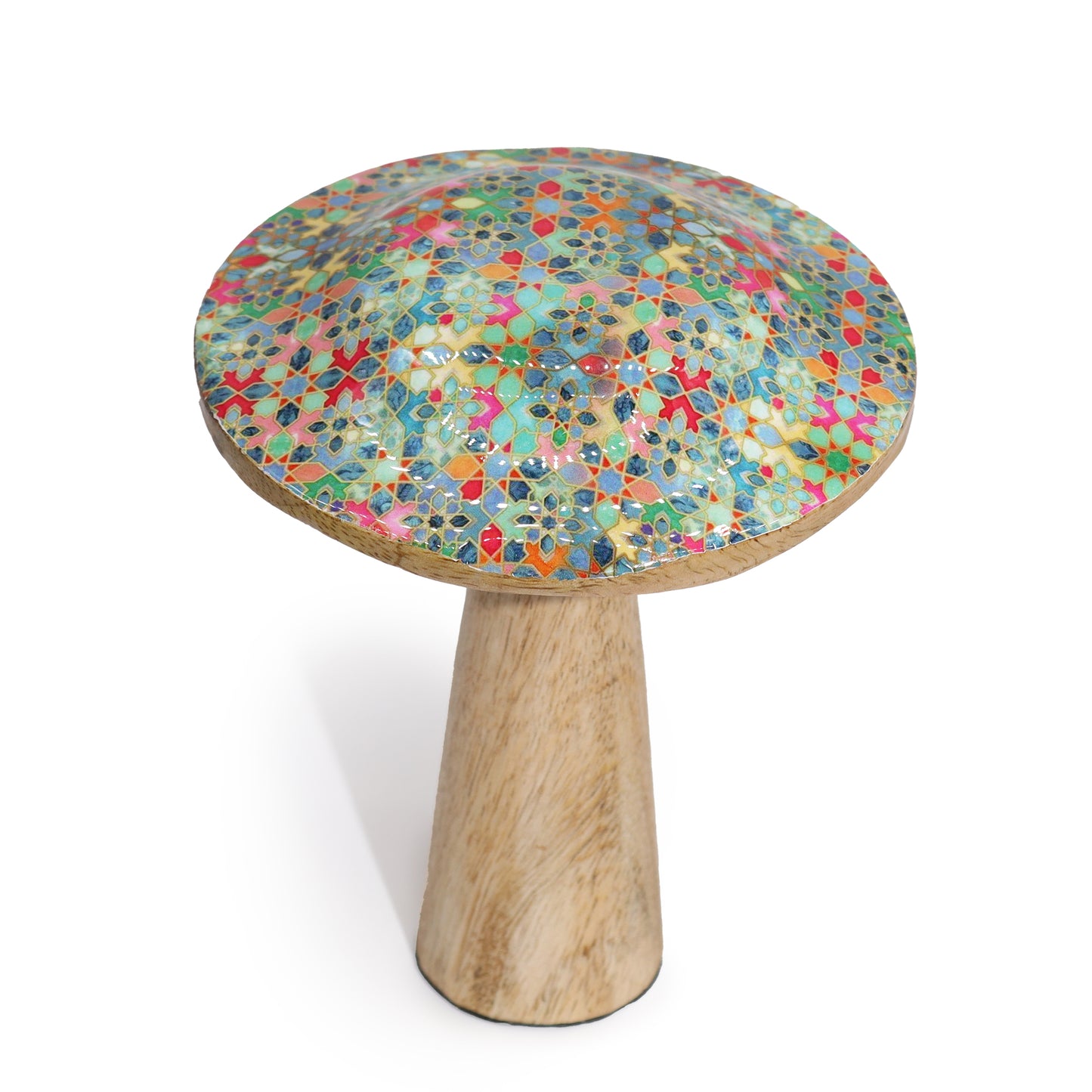 Medium Mushroom - 15cm - Mediterranean Tile Pattern