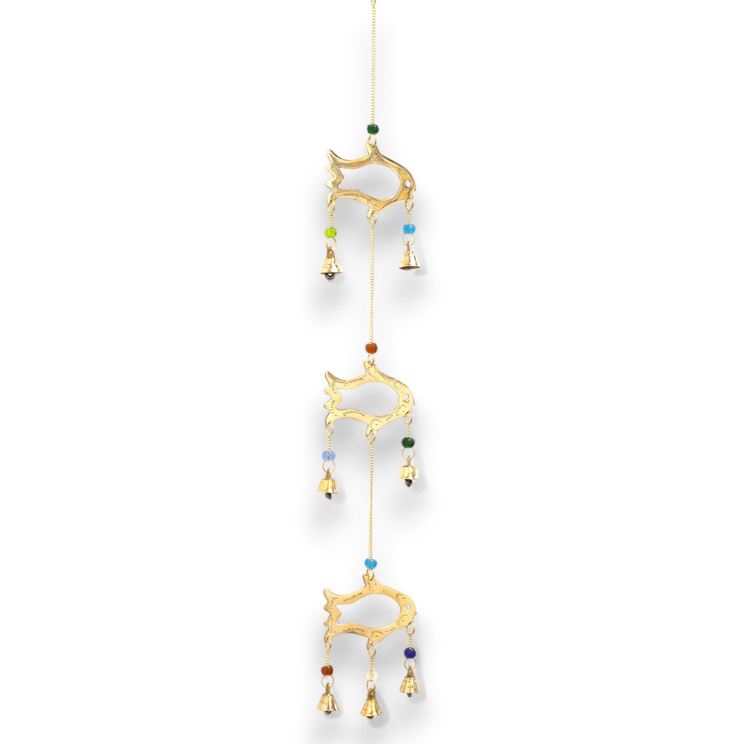 Indian Chimes - Fish Drop - 7 Bells - 8.5x54cm