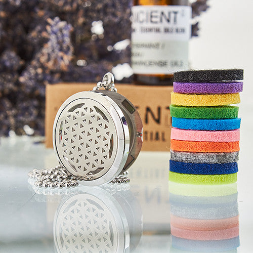 Aromatherapy Jewellery Necklace - Flower of Life 30mm