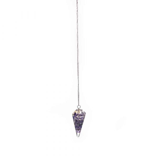 Amethyst Gemstone Orgonite Pendulum