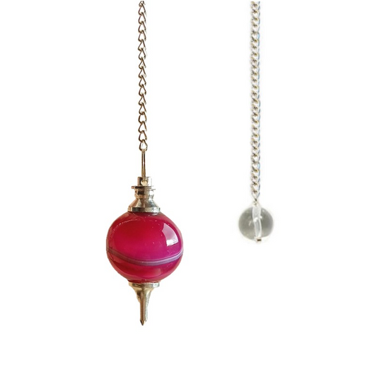 Pink Agate Pendulum (Ball)