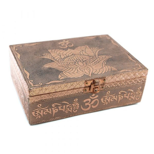Lotus Styled Oracle Card Box (Bronze)