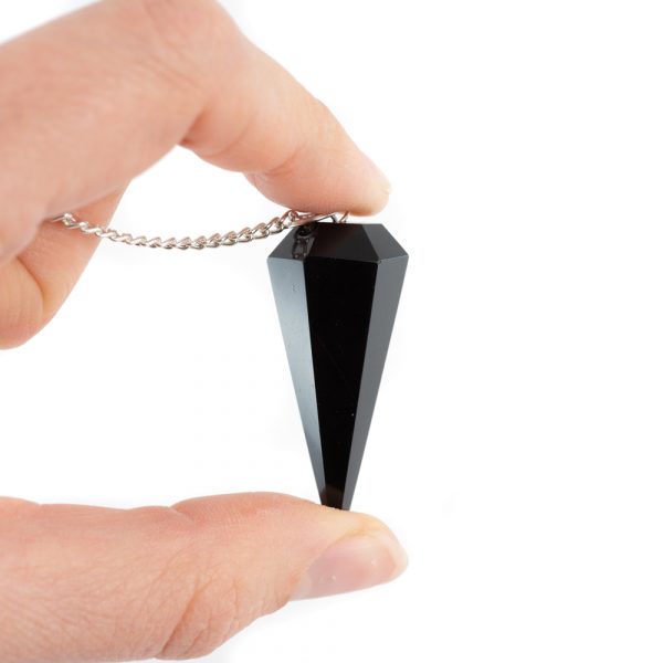 Black Obsidian Pendulum (Faceted)