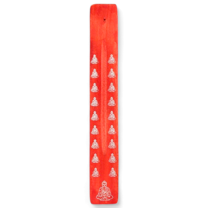 Wooden Incense Ash Catcher - Red