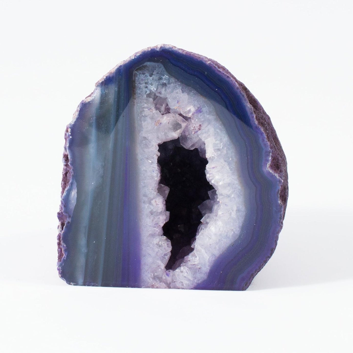 Polished Purple Agate Geode - Large