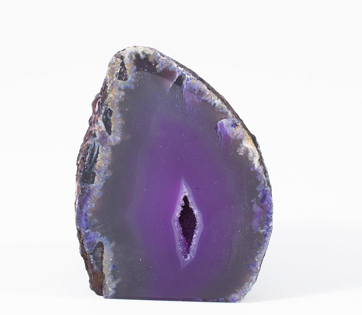 Polished Purple Agate Geode - Large