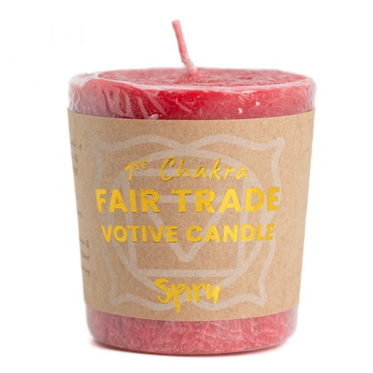 Root Chakra Votive Candle- FairTrade