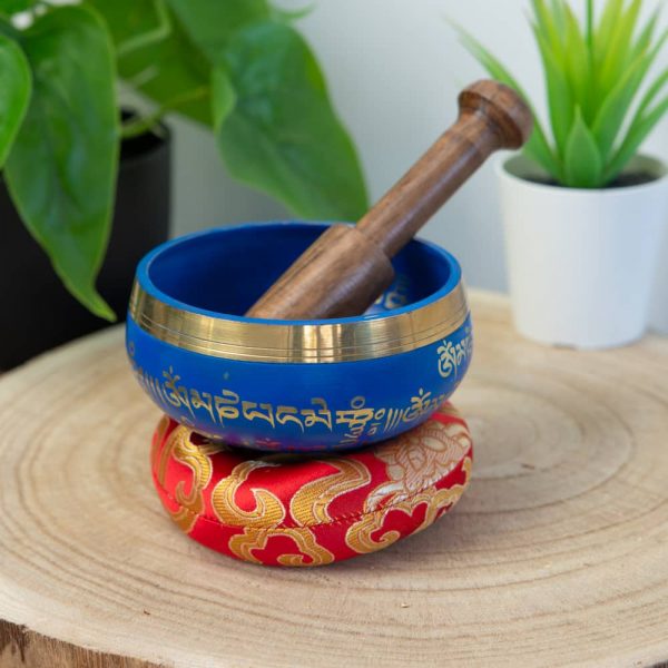 Singing Bowl Gift Set (Blue - 10cm)