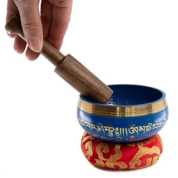 Singing Bowl Gift Set (Blue - 10cm)