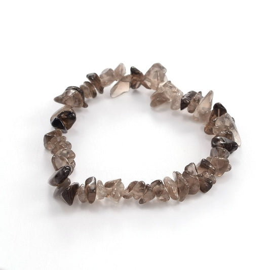 Smokey Quartz Crystal Chip Bracelet