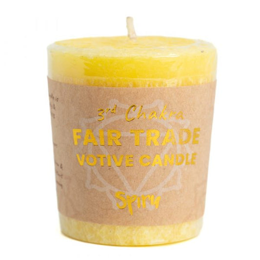 Solar Plexus Chakra Votive Candle- FairTrade