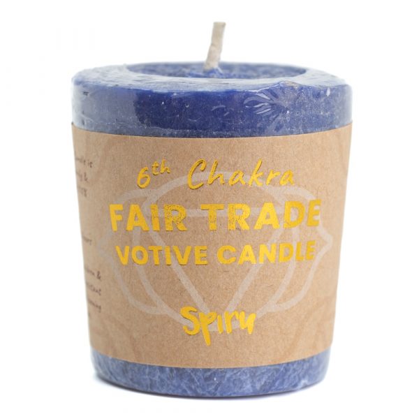 Third Eye Chakra Votive Candle- FairTrade