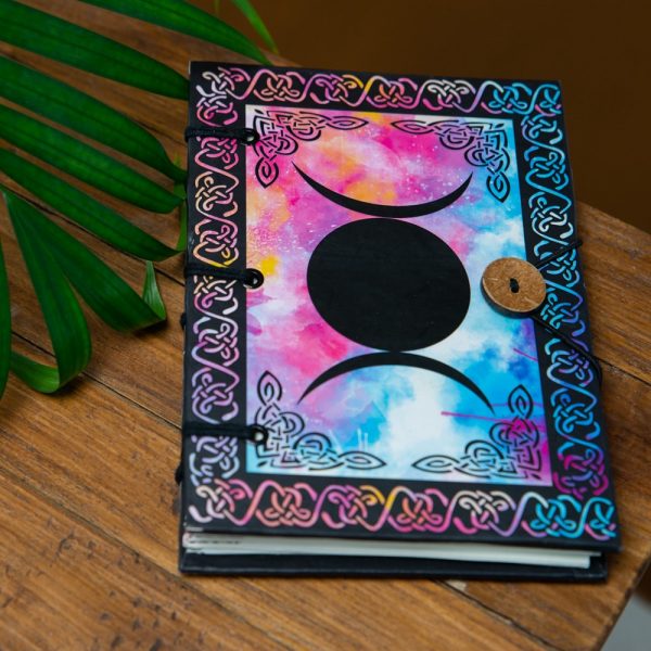 Handmade Triple Moon Notebook