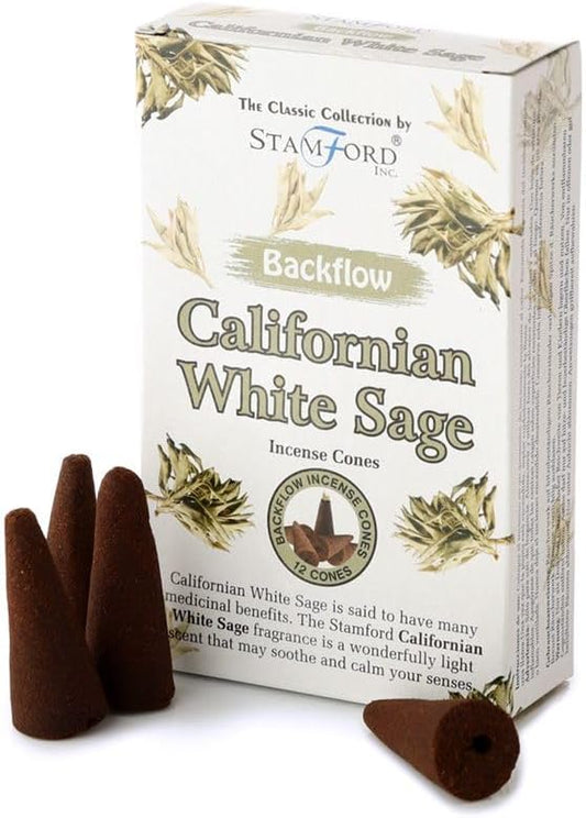 Californian White Sage Backflow Incense Cones