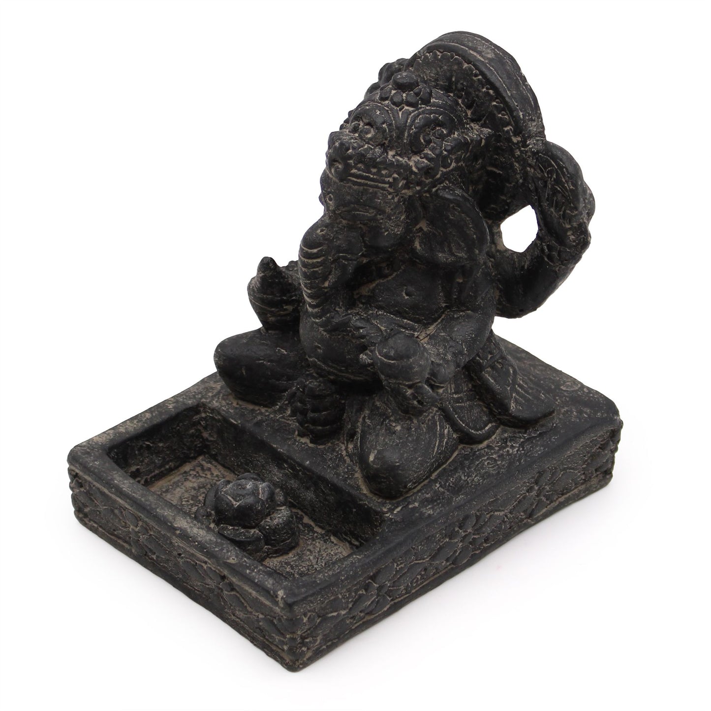 Ganesh Fengshui Incense Burner (black antique)