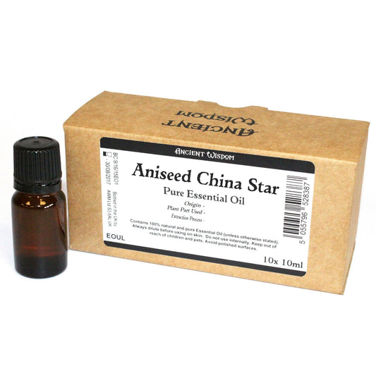 10x 10ml Aniseed China Star Essential Oil Unlabelled