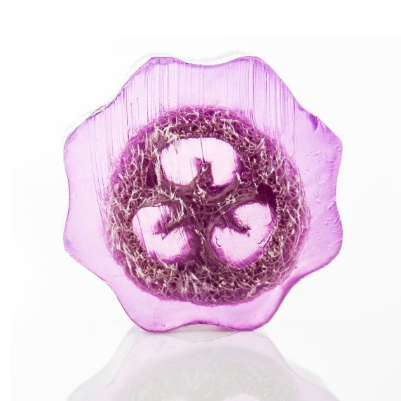 Loofah Soap Slice 100g - Lavender