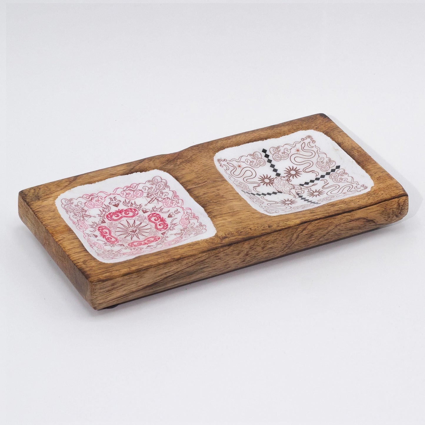 Double Trinket Tray 20x10x2.5cm