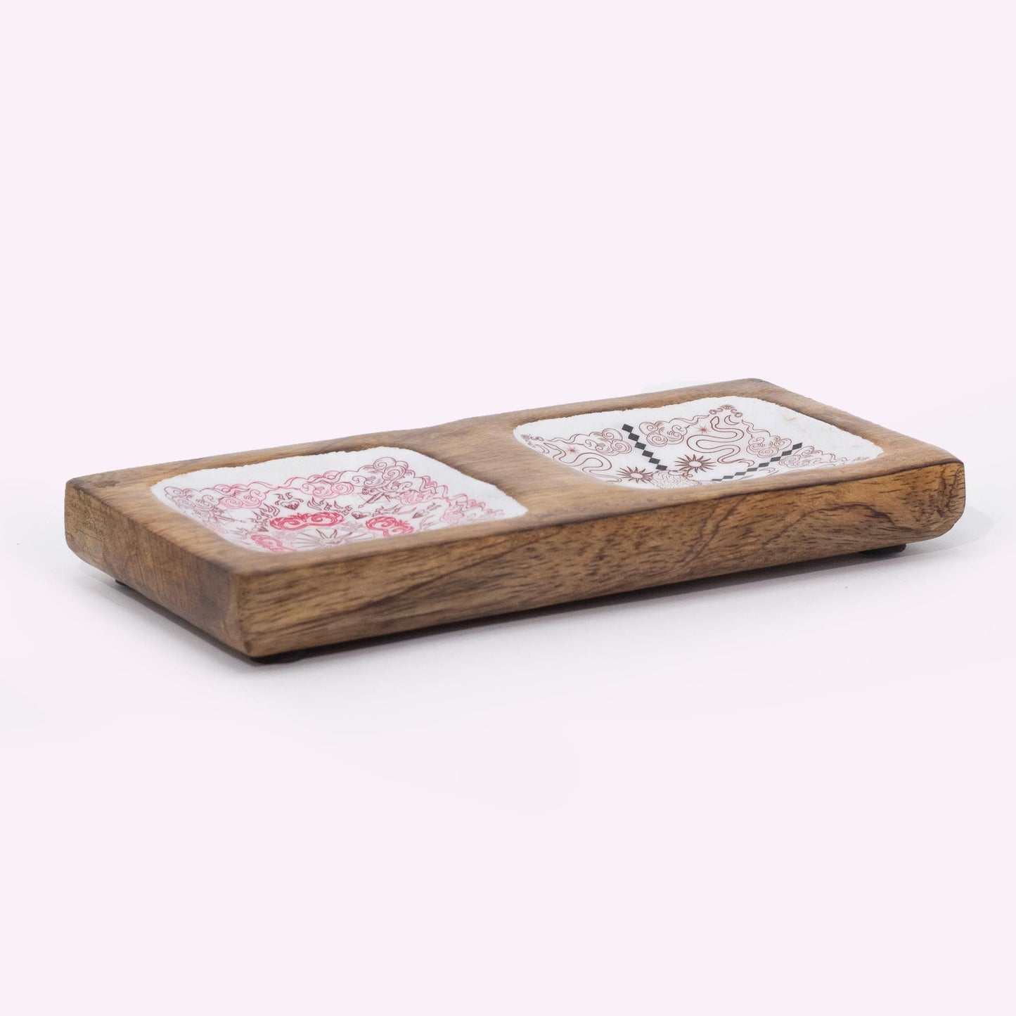 Double Trinket Tray 20x10x2.5cm