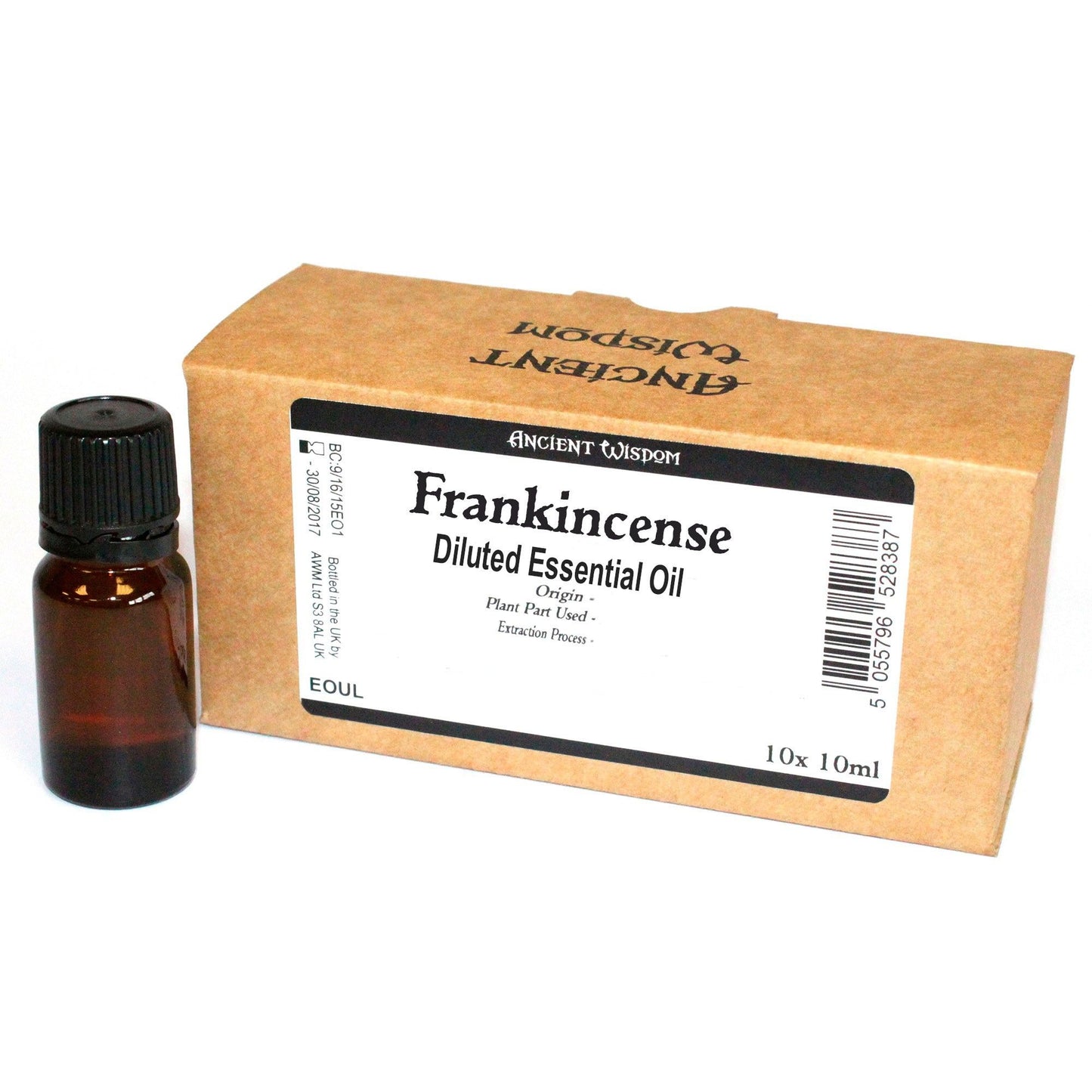 10x 10ml Frankincense Diluted Essential Oil Unlabelled