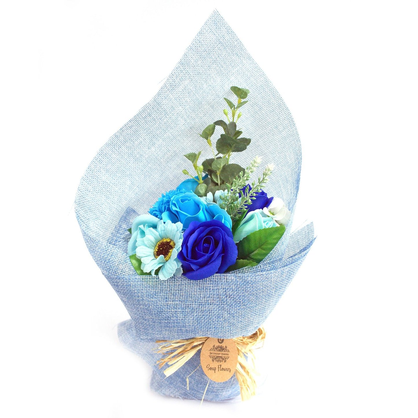 Standing Soap Flower Bouquet - Blue - Special