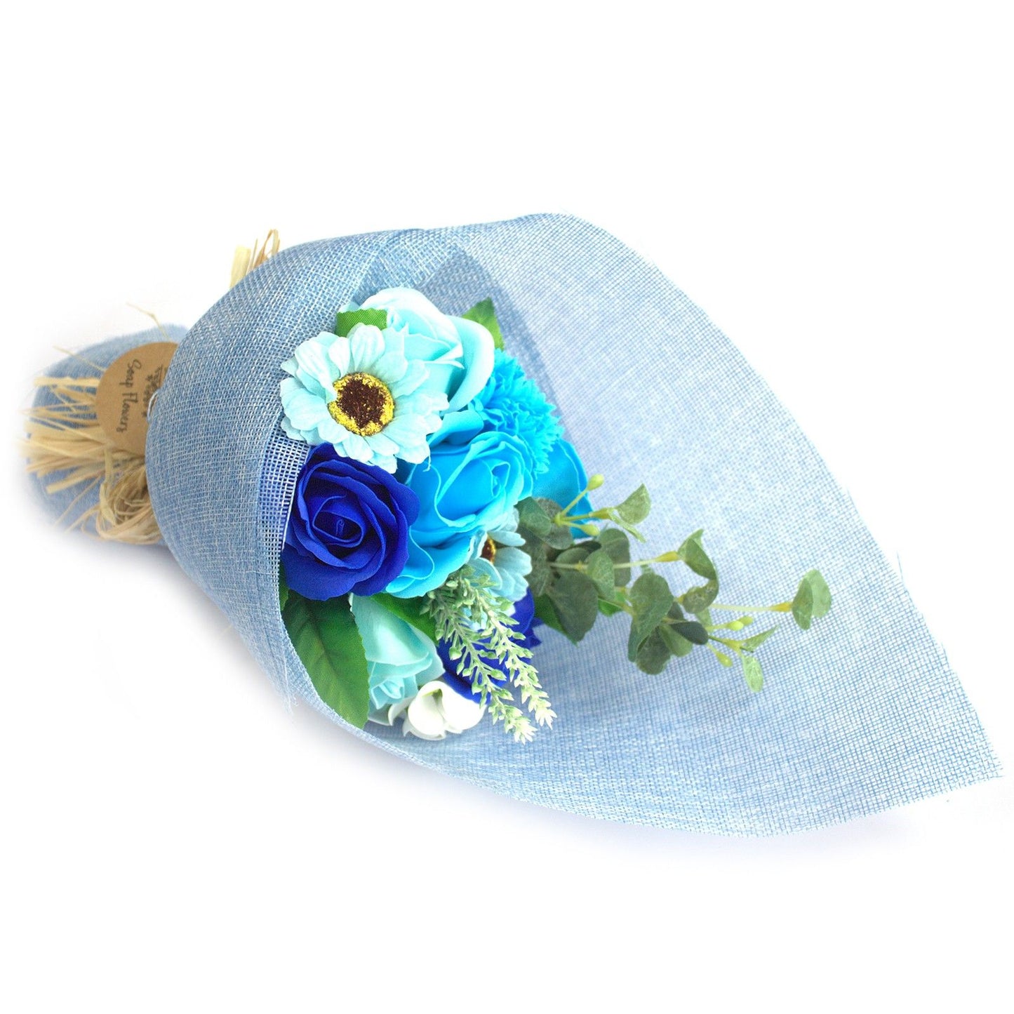 Standing Soap Flower Bouquet - Blue - Special