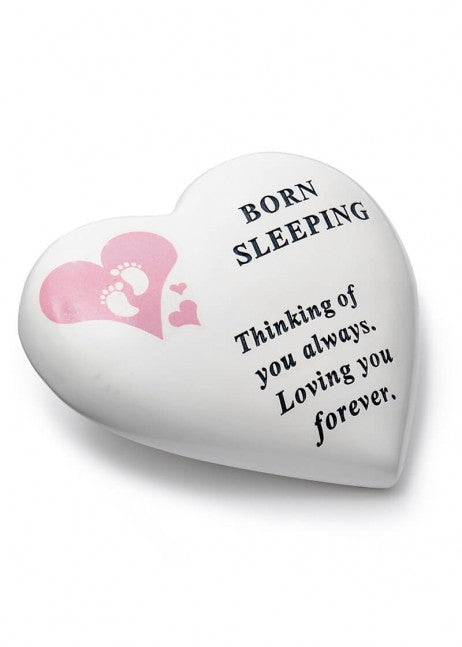 Born Sleeping Memorial Heart