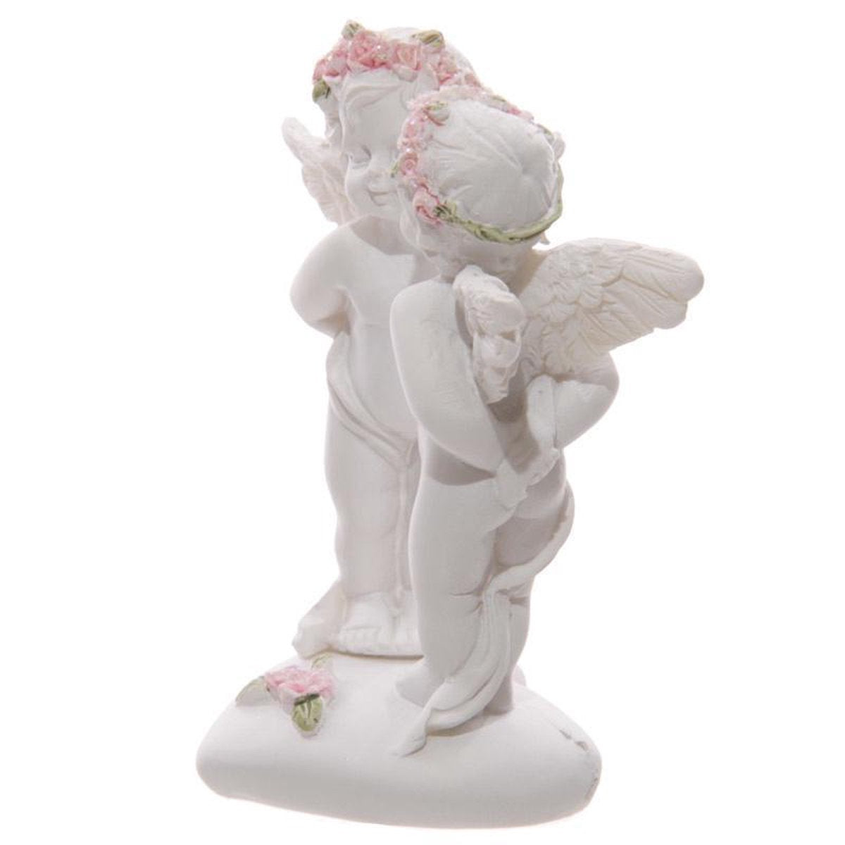 Kissing Cheek Cherub Figurine