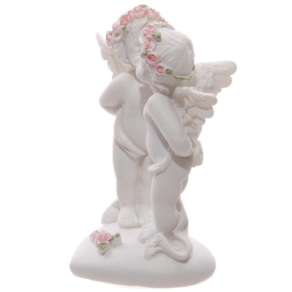 Kissing Cheek Cherub Figurine