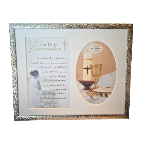 Girls Communion Keepsake Frame - Insert your own photo