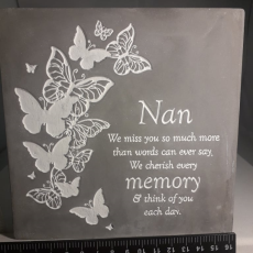 Slate Memorial Plaque (Nan)