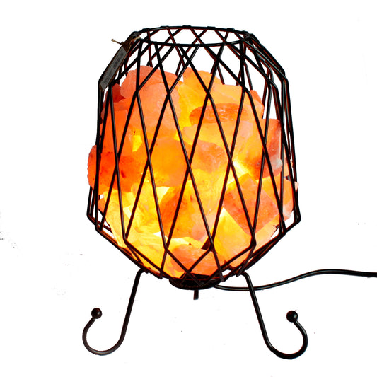 Mesh Salt Rock Brazier Lamp