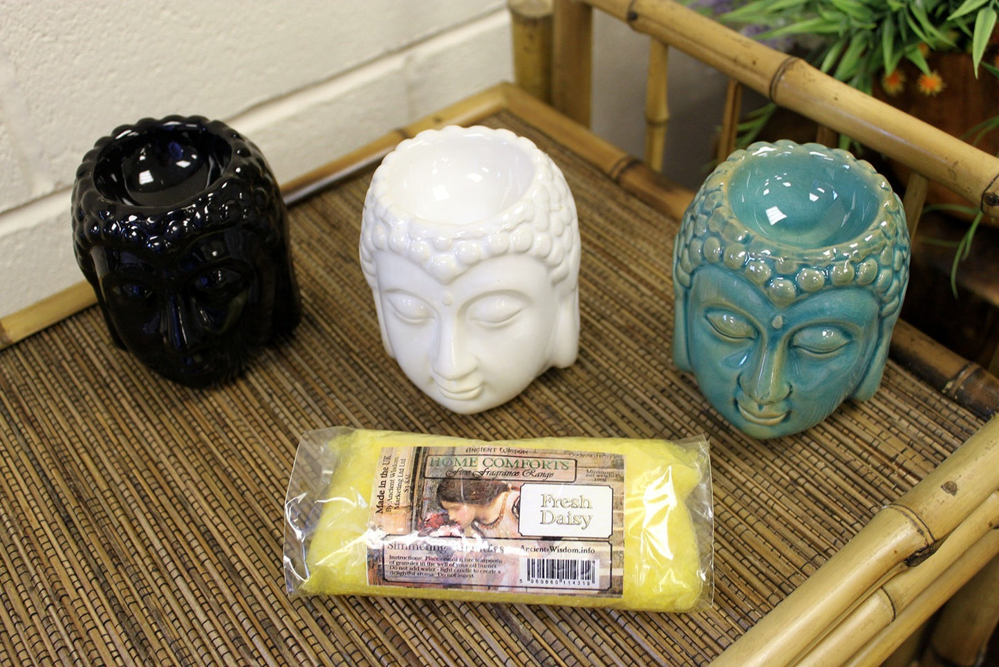 Buddha Oil Burner - Blue