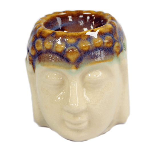 Buddha Oil Burner - Ivory & Mint