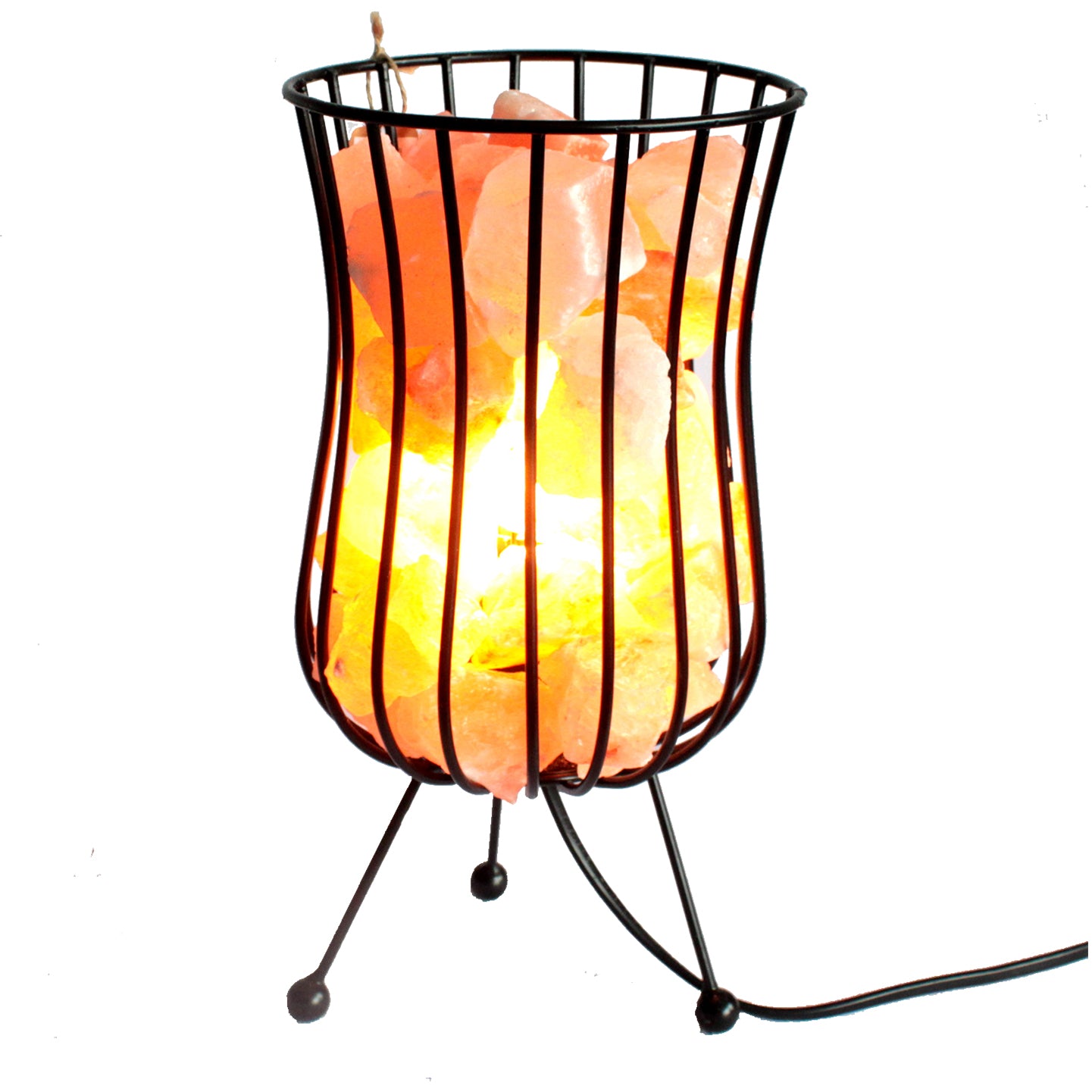 Natural Salt Rock Brazier Lamp - Tall