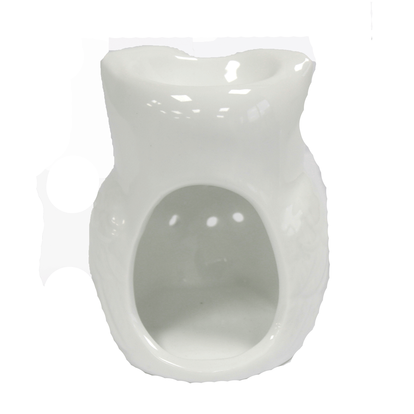 Classic White Oil Burner - Tall Owl