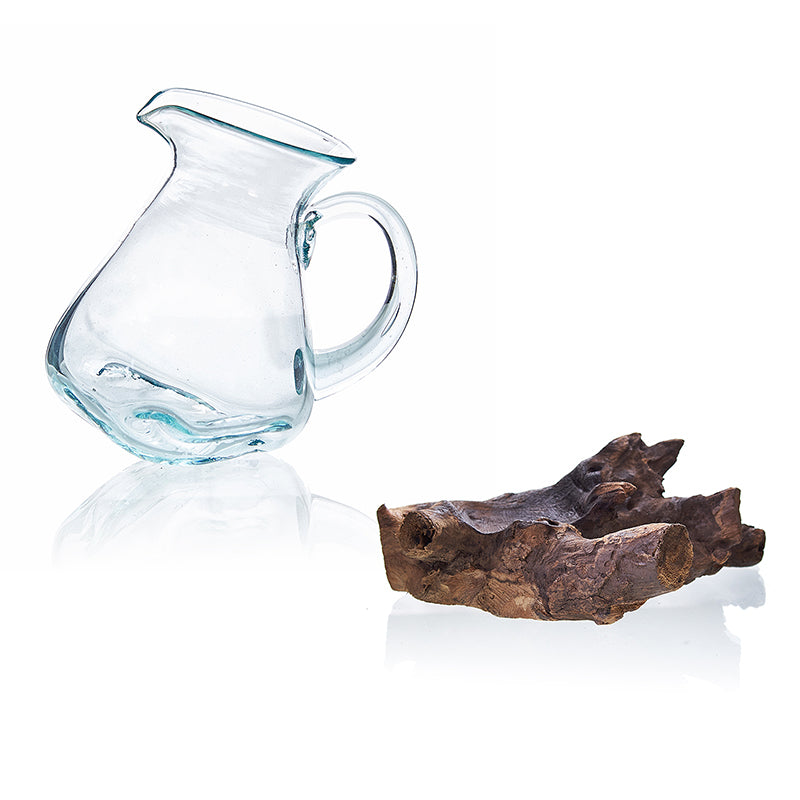 Molton Glass on Wood - Water Jug