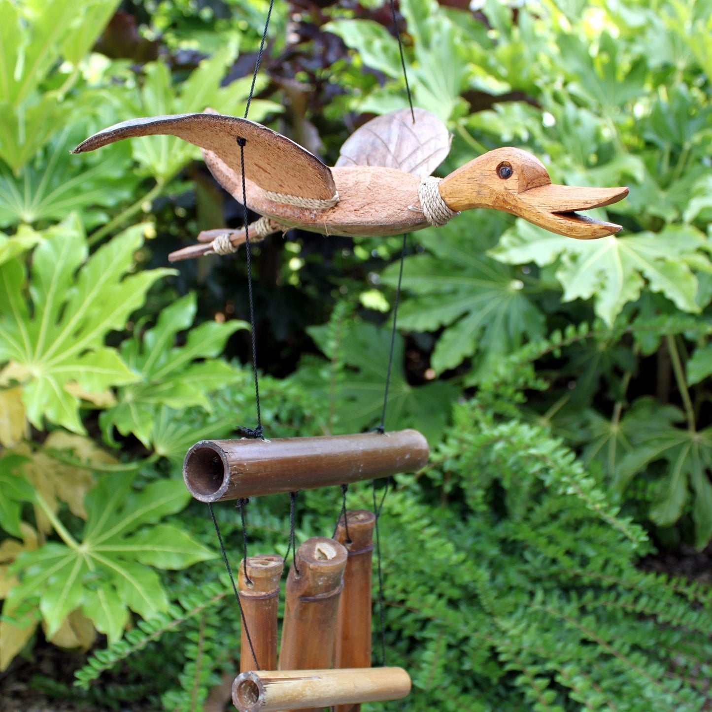 Coconut Wind Chime - Duck