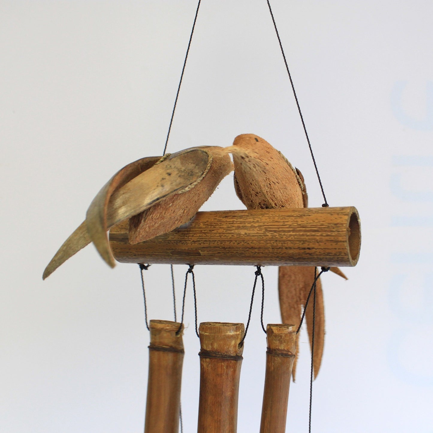 Coconut Wind Chime - Two Birds