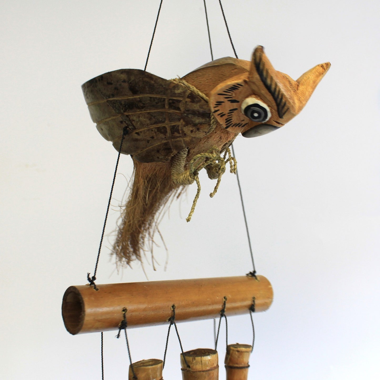 Coconut Wind Chime - Owl