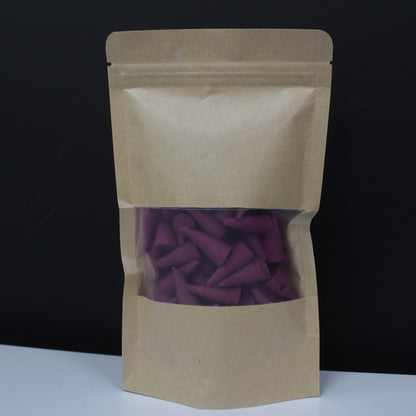 10x Kraft Window Bag 12x20 cm