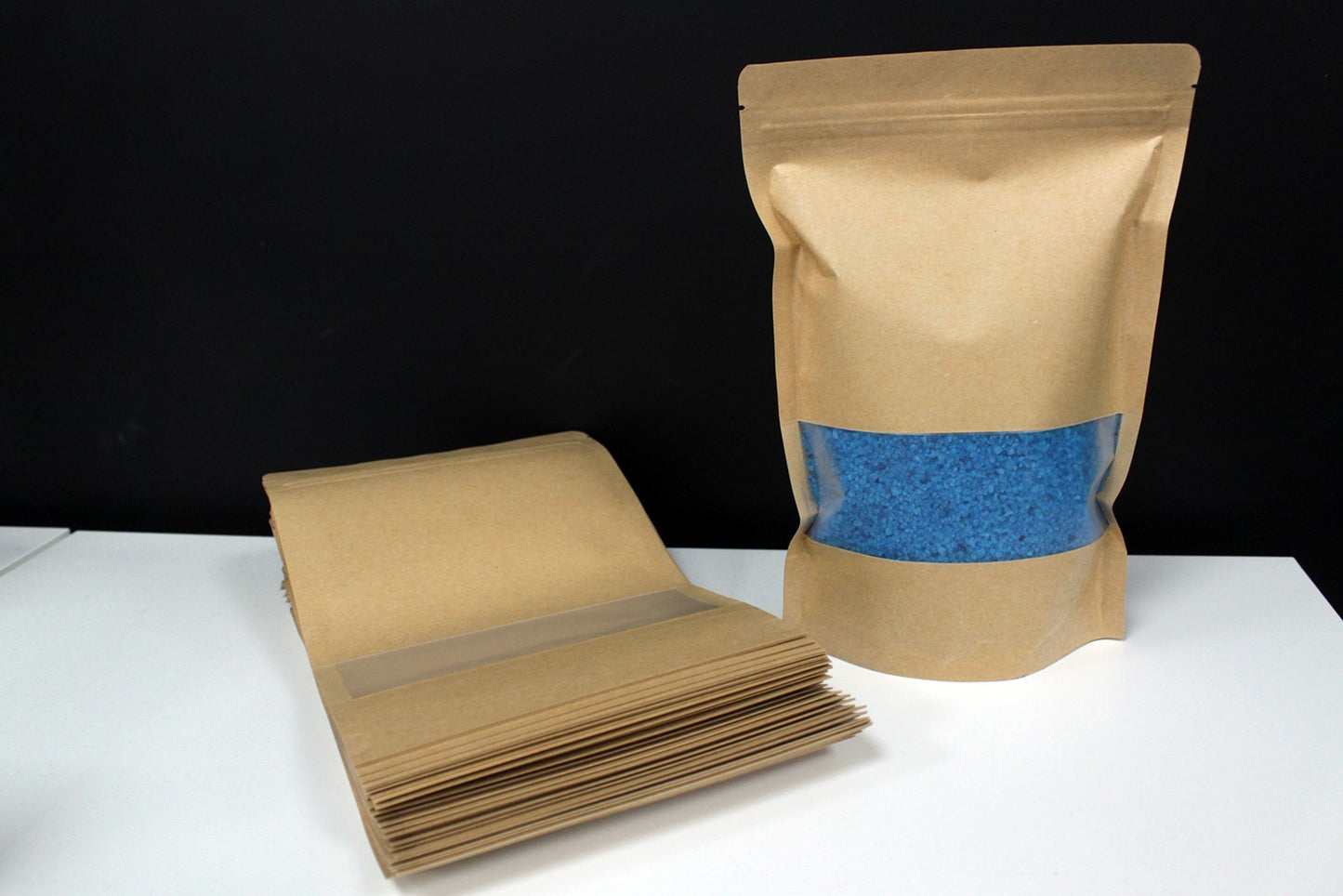 10x Kraft Window Bag 16 x24 cm